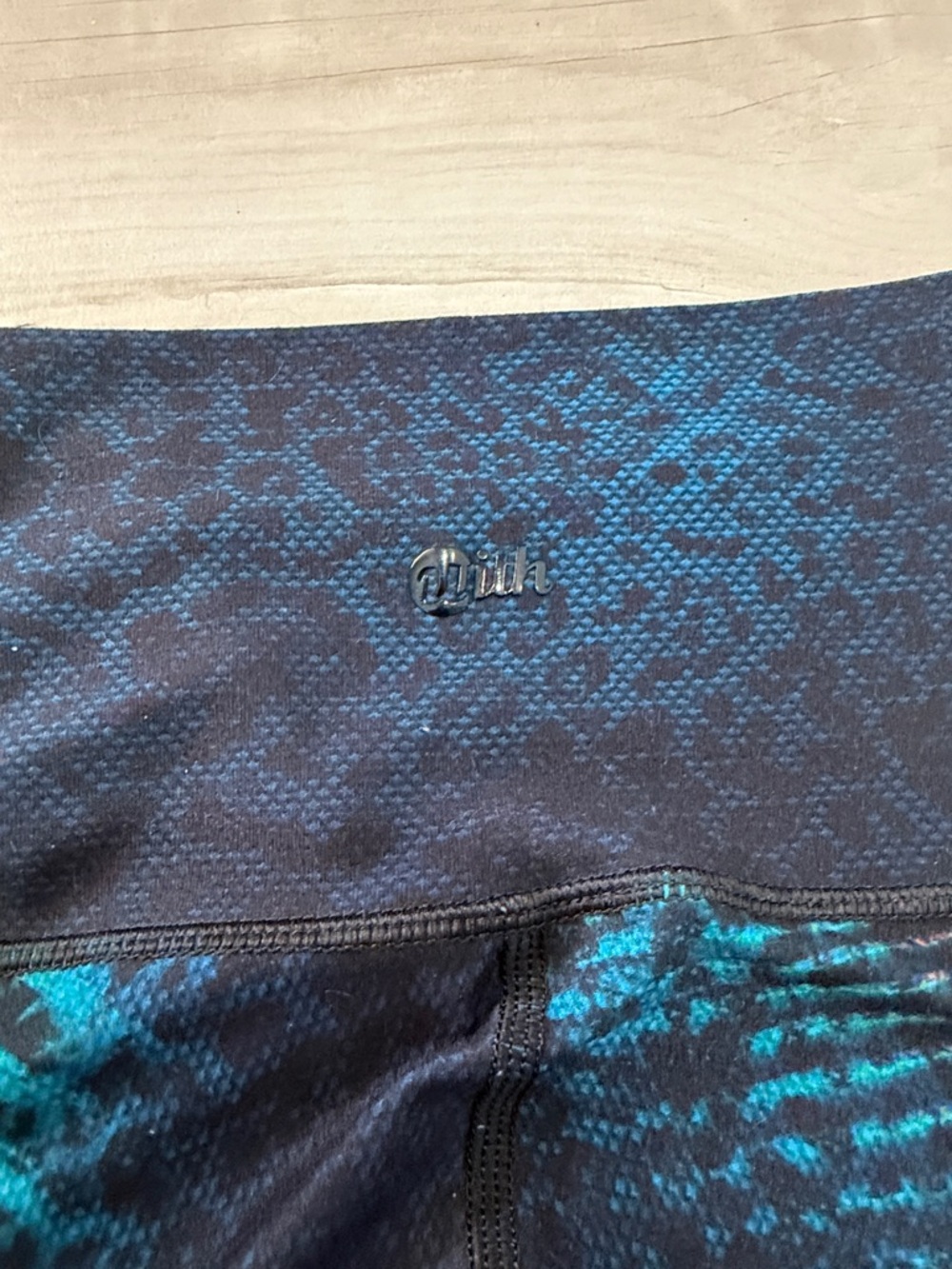 Wear It To Heart “WITH” Black Multicolor Active Leggings - Picture 6 of 10